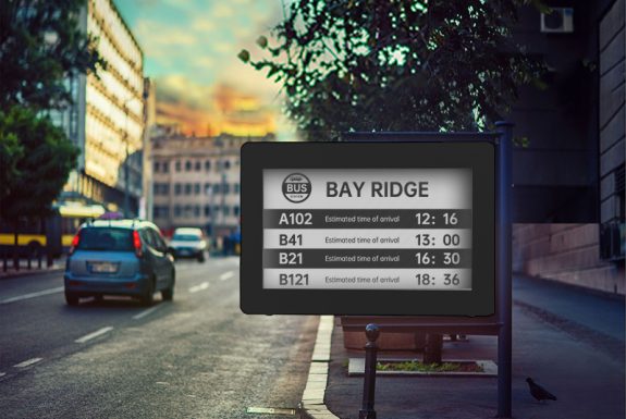 bus stop digital signage