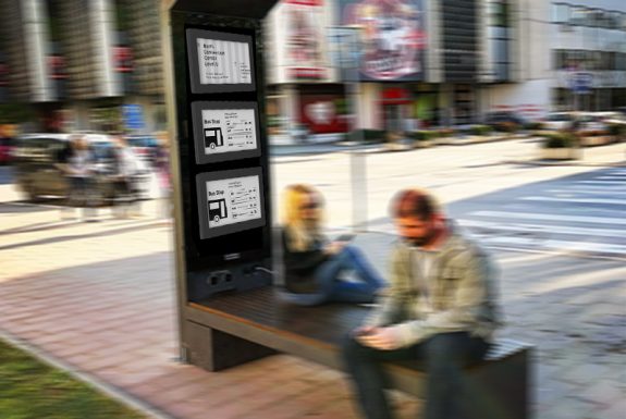 bus station digital signage